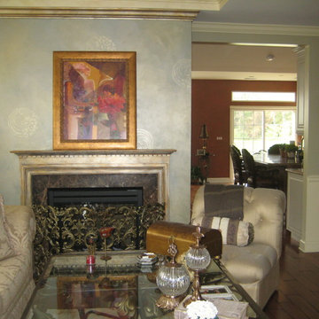 Interiors - Fireplace & Faux Painting