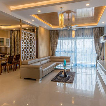 Interiors of 4bhk at DNR Atmosphere