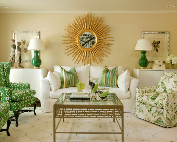 Traditional Living Room by Tobi Fairley Interior Design
