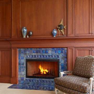 Iridescent Fireplace Surround