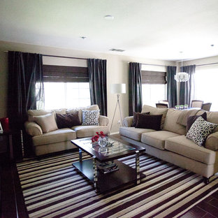 Beige And Brown Living Room | Houzz