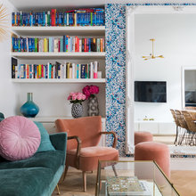 London Houzz Tour: A Tiny Basement Flat is Boosted With Colour