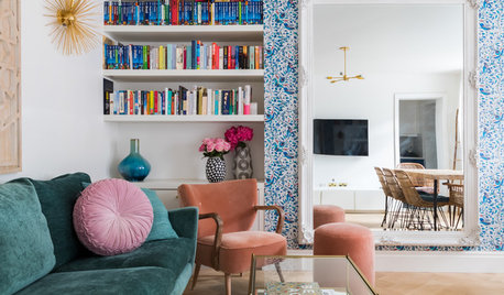 Houzz Tour: A Tiny Basement Flat is Boosted With Colour