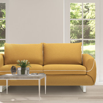 Italian Sleeper Sofa MAESTRO by Pezzan | Summer Orange