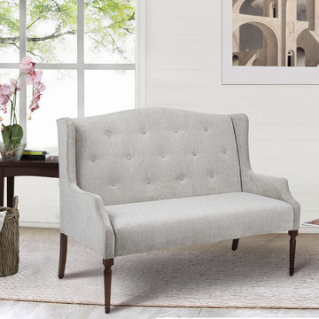 Izzy Tufted Wingback Settee
