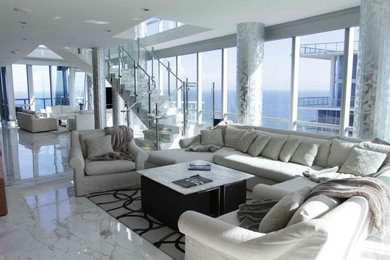 Living room - living room idea in Miami