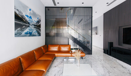 Houzz Tour: Architectural Lines and Patterns Dress up This Family Home