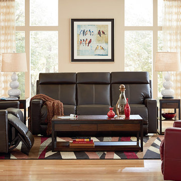 Jax La-Z-Time® Full Reclining Sofa by La-Z-Boy shown in Sable
