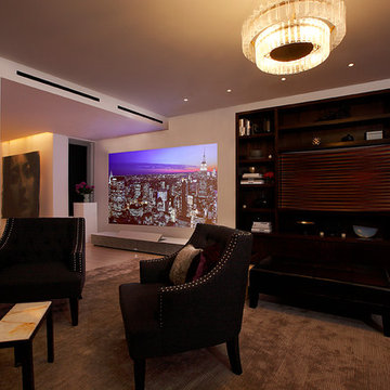 "Jazz Lounge" designed by Campion Platt for Sony 4K Ultra Short Throw Projector