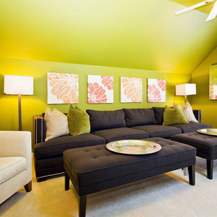 Lime Green Walls | Houzz