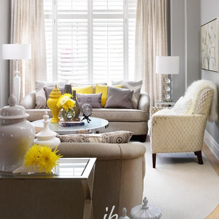 Grey Cream Living Room Ideas and Photos | Houzz