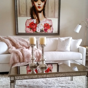 Jenny Baez Design | Pink and Fresh Living Room