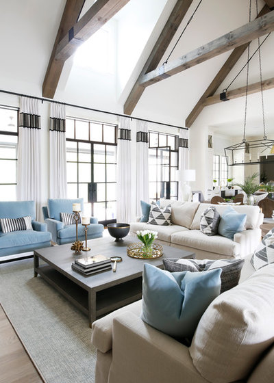 Transitional Living Room by Vernich Interiors