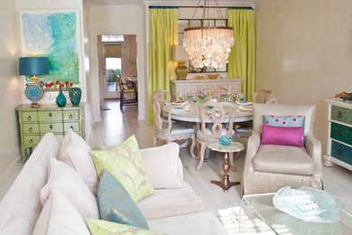 Photo of an eclectic living room in Charleston.