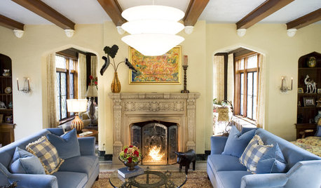 Lush Tradition: Elements of the American Tudor Living Room