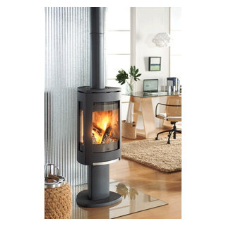 Jotul F370 Concept Wood Stove - Contemporary - Living Room - Denver - by  Home and Hearth Outfitters | Houzz
