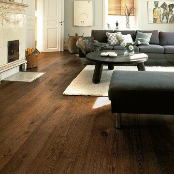 Kahrs Nouveau Brown Oak Engineered Wood Flooring, Oiled, 187x3.5x15 mm
