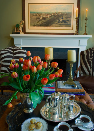 Traditional Living Room by Kathleen Burke Design