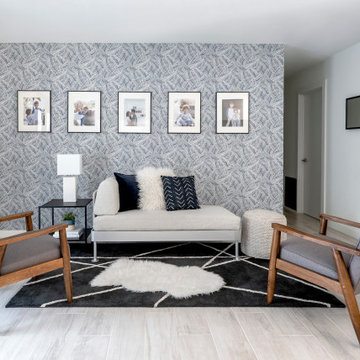 75 Wallpaper Living Room Ideas You'll Love - March, 2023 | Houzz