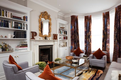 Classic living room in London.