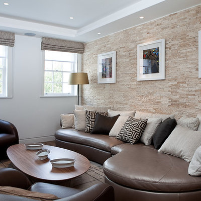 Inspiration for a mid-sized contemporary living room remodel in London