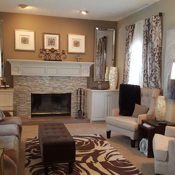 Kentwood MI budget friendly living room redesign