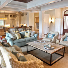 Beach Style Living Room by Margaret Donaldson Interiors