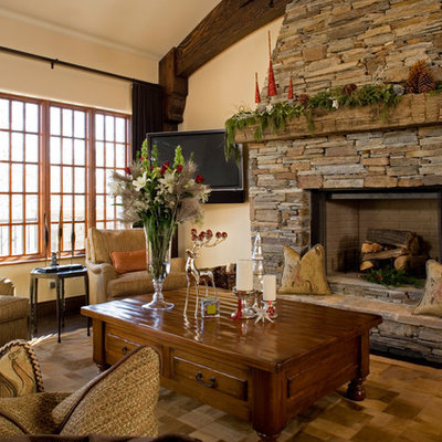 Living room - traditional enclosed living room idea in Salt Lake City