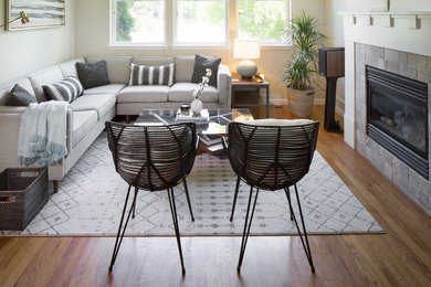 Inspiration for a small contemporary enclosed living room remodel in Seattle