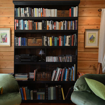 Kitchen and Bookshelf