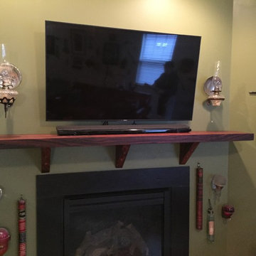 Klein's Rosewood Slab Fireplace Mantel