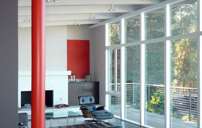 Color Energizes Modern House Interiors