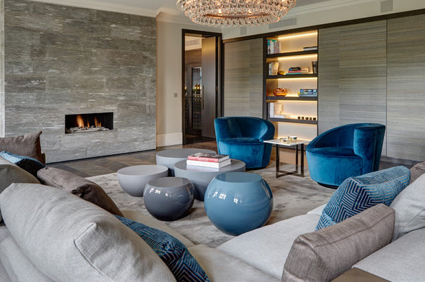 Contemporary Living Room by Tollgard Design Group