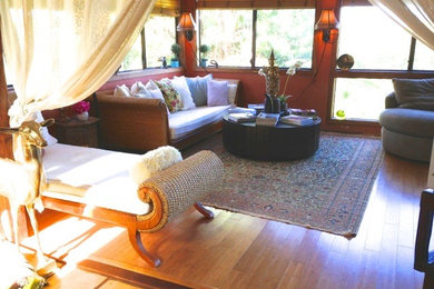 This is an example of a traditional living room in Hawaii.