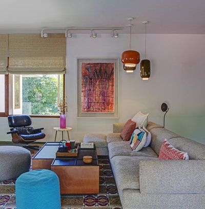 Contemporary Family Room by Khosla Associates