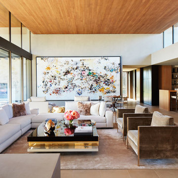 La Quinta Modernist Home - Living Room