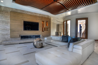Contemporary living room in Orange County.