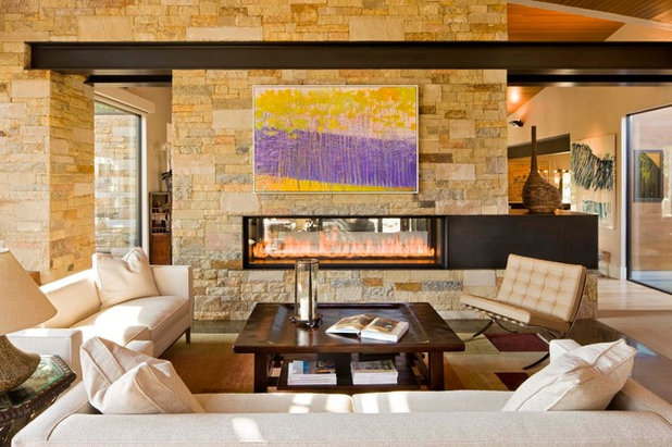 Contemporary Living Room by Krueger Architecture & Design
