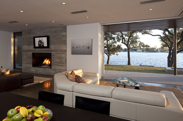 Contemporary Living Room by Dick Clark + Associates