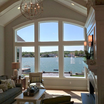 Lakefront home with Suntuitive windows