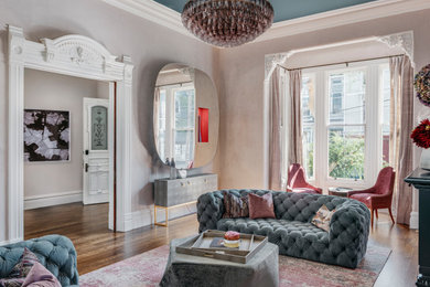 Living room - contemporary formal living room idea in San Francisco