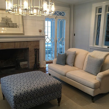 Larchmont Waterfront Victorian Interior Remodel  - Living room