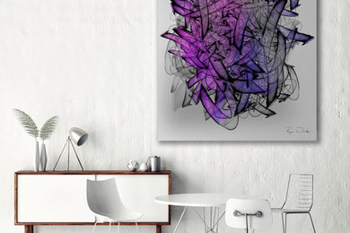 Large Abstract Art for Bright and Airy Loft