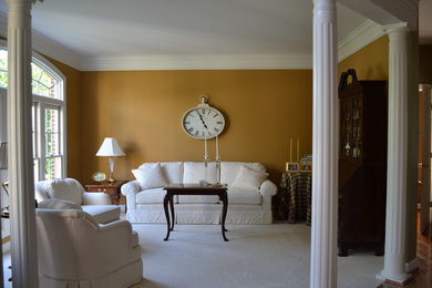Elegant living room photo in Baltimore