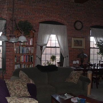 Large Living / Dining Area - 19th Century New England Textile Mill Condo
