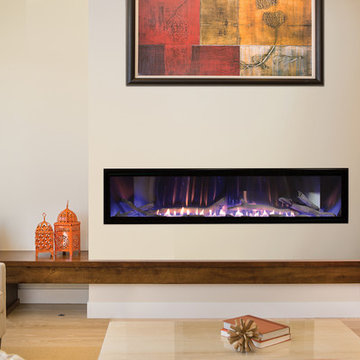 Large Modern Gas Fireplace