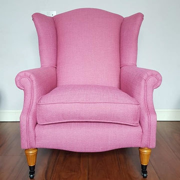 Laura Ashley Wing Chair Re-upholstery
