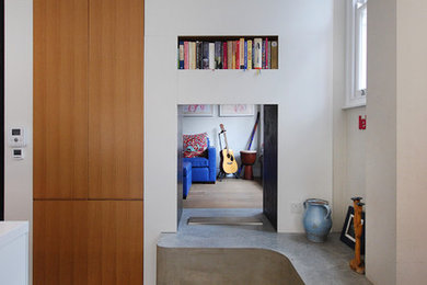 Medium sized contemporary living room in London.