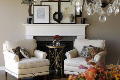 Inspiration for a timeless living room remodel in Seattle