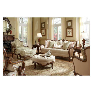 Lavelle Melange Biscuit Living Room Set by Michael Amini
